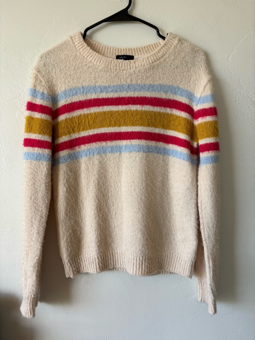 Nobody’s Child Striped Crewneck Women's Sweater